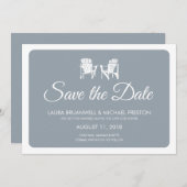 Twee Adirondack Stoelen Save the Date (Voorkant / Achterkant)