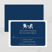 Twee Adirondackstoelen RSVP Kaart (Voorkant / Achterkant)