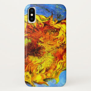 Twee afgesneden zonnebloemen Van Gogh iPhone X Hoesje