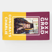 Twee Afstuderen-banner met tone Spandoek (Horizontaal)