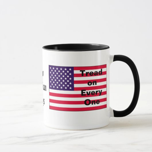 Twee Amerikaanse vlaggen Mok (Rechts)