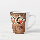 Twee Angels en twee koffie, alsjeblieft Latte Mok (Rechts)