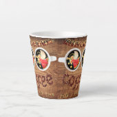 Twee Angels en twee koffie, alsjeblieft Latte Mok (Voorkant)