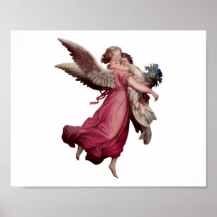 Twee Angels in vlucht Poster