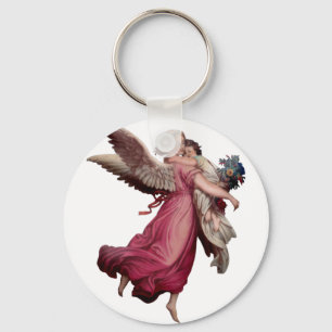 Twee Angels in vlucht Sleutelhanger