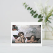 Twee Angels, Raphael  Fine Art Briefkaart (Staand voorkant)