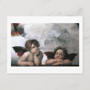 Twee Angels, Raphael  Fine Art Briefkaart