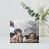 Twee Angels, Raphael  Fine Art Briefkaart (Staand voorkant)