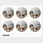 Twee Angels, Raphael  Fine Art Ronde Sticker (Vel)