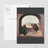 Twee apen door Pieter Bruegel Briefkaart (Voorkant / Achterkant)