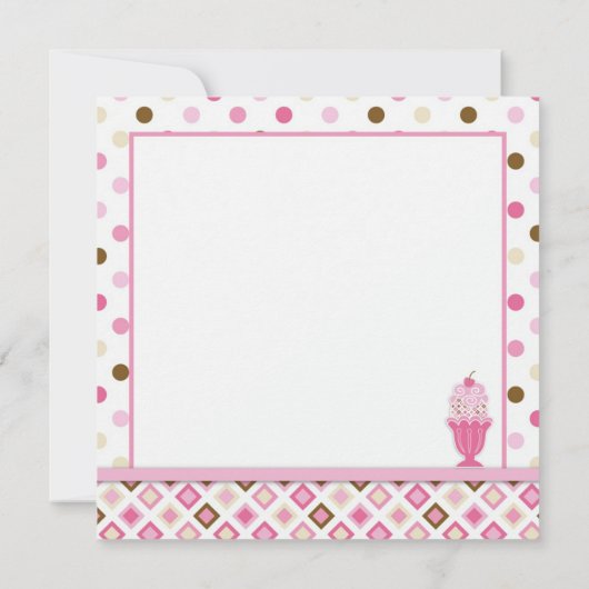 Twee apen en ijskap op zondag kaart (Achterkant)