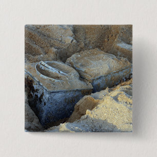 Twee apparaten van het doostype verpakt vierkante button 5,1 cm