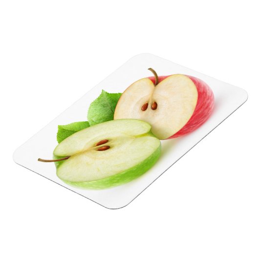 Twee appelhelften magneet (Linkerzijde)