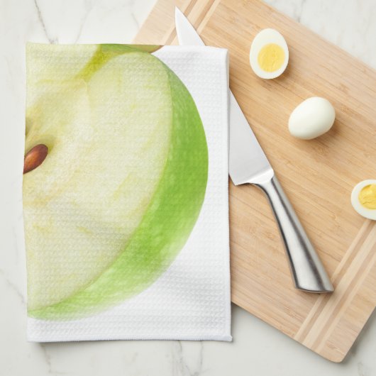 Twee appelhelften theedoek (Quarter Fold)