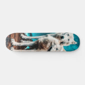 Twee Arctische Wolven Skateboard (Horizontaal)