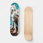 Twee Arctische Wolven Skateboard (Voorkant)