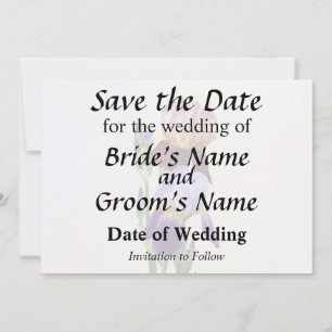Twee Baardirissen, Eén Wijnrood, Eén Paars Save The Date