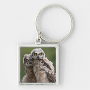 Twee Baby grote paarden Sleutelhanger