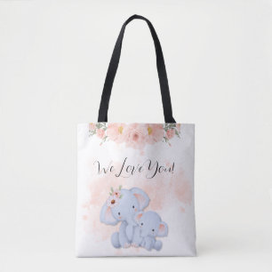 Twee Baby olifanten Tas