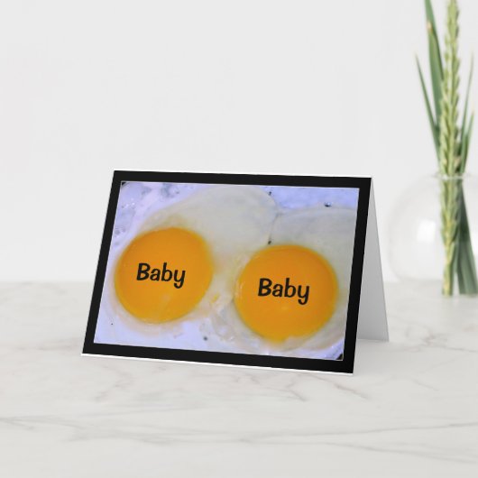 Twee baby's? Dat is Eg-stra Special. Kaart (Voorkant)