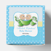 Twee babyschoenen - twee erwten in een peul bedankdoosjes (Bovenkant)