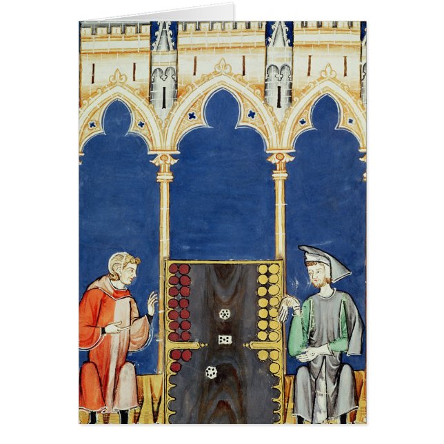 Twee backgammaspelers (Voorkant)