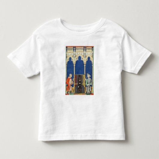 Twee backgammaspelers kinder shirts (Voorkant)