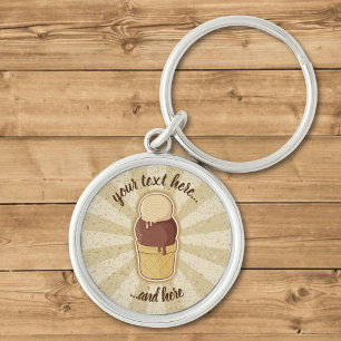 Twee bakkerijbeker sleutelhanger