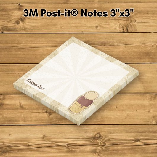 Twee ballen ijs cup post-it® notes