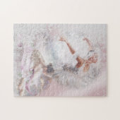 Twee ballerina's dansen legpuzzel (Horizontaal)