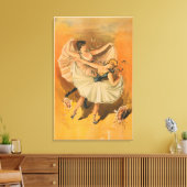 Twee Ballerinas Theatrisch Poster Canvas Afdruk (Insitu (Woonkamer))