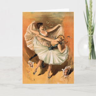 Twee Ballerina's wenskaart Kaart