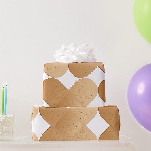 Twee bandhulpmiddelen cadeaupapier