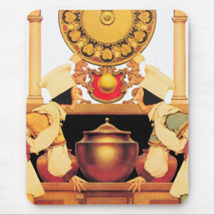 Twee banketbakken - door Maxfield Parrish Muismat