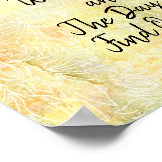 Twee belangrijkste dagen in uw leven Motivatie Poster (Hoek)