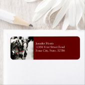 Twee Belgische ontwerppaarden Etiket (Insitu)