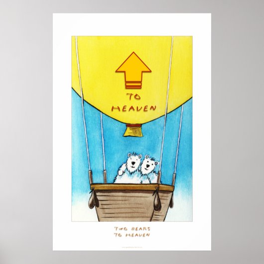 twee beren naar de hemel poster (Voorkant)