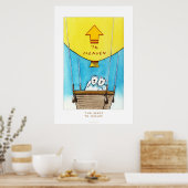 twee beren naar de hemel poster (Keuken)