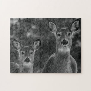Twee beste Deer Legpuzzel