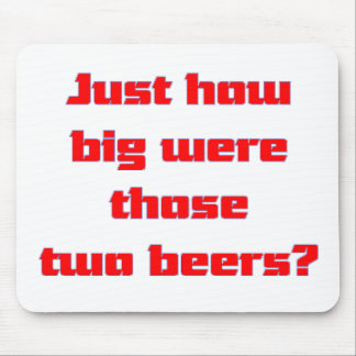 Twee bier muismat