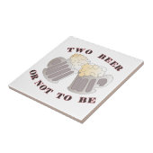 twee bier tegeltje (Zijkant)