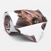 Twee Big Mouth Hippo's Stropdas (Opgerold)