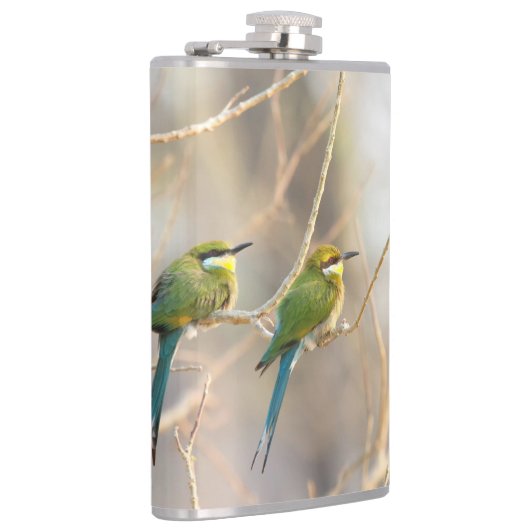 Twee bijeneters heupfles (Rechts)