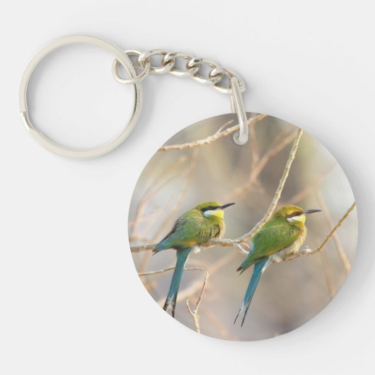 Twee bijeneters sleutelhanger (Voorkant)