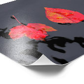 Twee blaadjes die nergens heen gaan foto afdruk (Hoek)