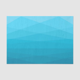 Twee blauwe tinten polygonaal tissuepapier