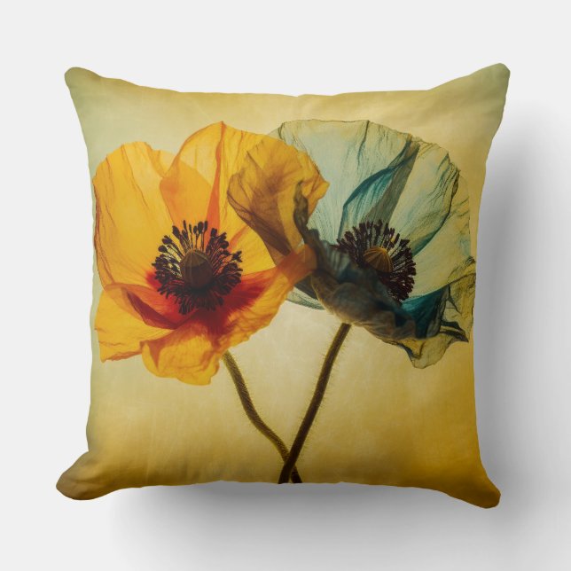 Twee bloemen kussen (Voorkant)