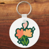 Twee bloemen sleutelhanger (Achterkant)