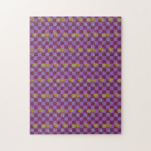 Twee Bloemen Vierkanten Legpuzzel