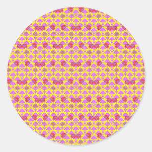 Twee Bloemenrozen Ronde Sticker
